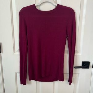 Banana Republic Silk Cashmere Fuchsia Sweater Sz Sm